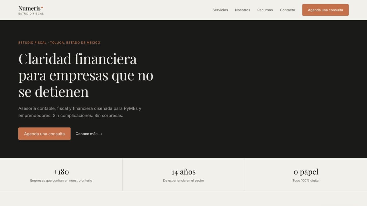Micrositio: Numeris Estudio Fiscal